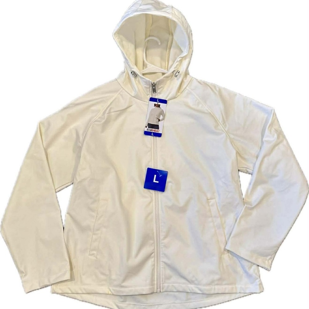 32 Degrees Off-White Hooded Jacket